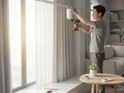 نصب موتور پرده برقی